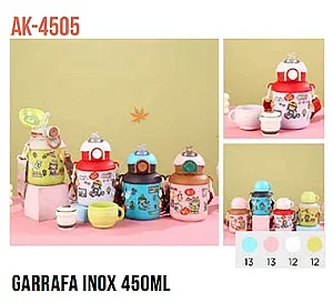 GARRAFA TERMICA DE INOX INFANTIL 450ML TOMATE AK-4505