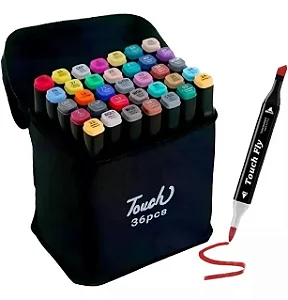 KIT DE CANETINHAS TOUCH COLORIDAS 36 CORES ONEX MKB-36