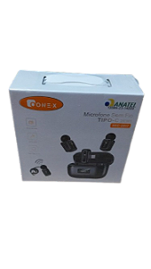 MICROFONE DE LAPELA TYPE-C SEM FIO 2 EM 1 ONEX MIC-2917