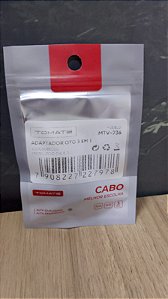 ADAPTADOR OTG 3 EM 1 USB 3.0 PARA TYPE C MICRO LIGHTNING TOMATE MTV-736