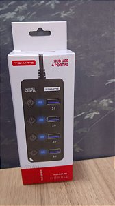 HUB USB 3.0 COM 4 PORTAS TOMATE MST-016