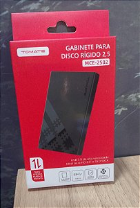 CASE EXTERNO PARA HD 2.5 E SSD SATA USB 3.0TOMATE MCE-2502