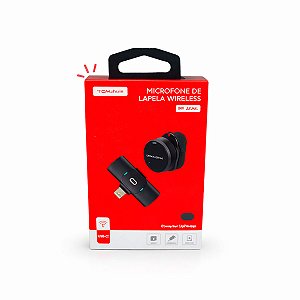 MICROFONE DE LAPELA WIRELESS PARA IPHONE TOMATE MT-2220L