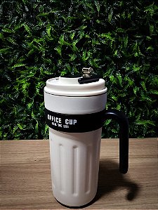 COPO TERMICO COM ALCA E TAMPA DE ACO INOX 650ML TOMATE AK-6511