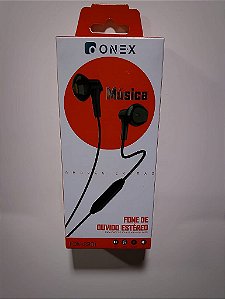 FONE DE OUVIDO P3 ESTEREO COM MICROFONE 1.20M ONEX FON-2301