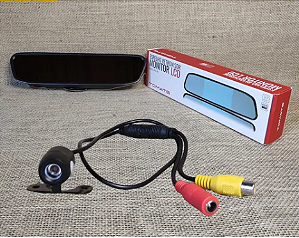 ESPELHO RETROVISOR E MONITOR VEICULAR TOMATE MTM-243