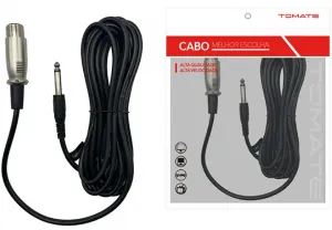 CABO DE MICROFONE P1O 5M TOMATE MCB-015