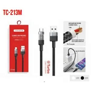 CABO DE DADOS TURBO USB PARA V8 1.2M 5V 3A TOMATE TC-213M