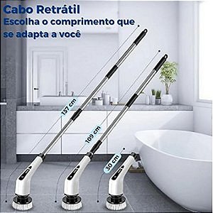 ESCOVA ELETRICA PARA LIMPEZA GIRATORIA TOMATE MQJ-654