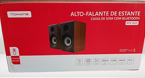 CAIXA DE SOM DE ESTANTE BLUETOOTH COM LED 110W TOMATE MTS-2035