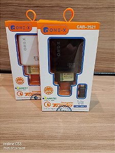CARREGADOR TURBO USB V8 5.8A 48W ONEX CAR-3521
