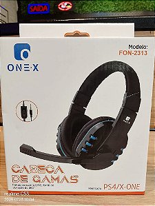 HEADSET COM MICROFONE P2 PARA PS4 XBOX  1.5M ONEX FON-2313
