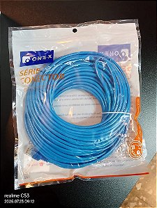 CABO DE REDE RJ45 CAT 5 20M ONEX INT-1020M