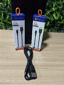 CABO DE DADOS USB PARA TYPE-C 6A 1M ONEX CAO-7303