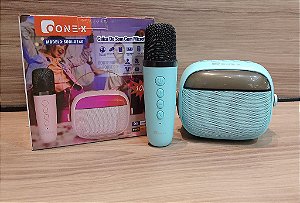 CAIXA DE SOM COM MICROFONE KARAOKE BLUETOOTH 10W ONEX SOM-0246