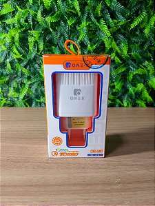 CARREGADOR TURBO 48W COM PORTA TYPE-C E USB ONEX CAR-6007