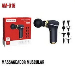 MASSAGEADOR MUSCULAR COM 3 NIVEIS 4200RPM TOMATE AM-016