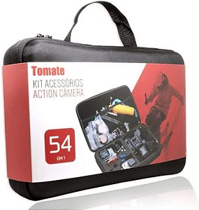 KIT ACESSORIOS ACTION DE CAMERA 54 PEÇAS TOMATE MT-1101