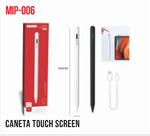 CANETA CAPACITIVA RECARREGAVEL PRECISO E SENSIVEL TOMATE MIP-006