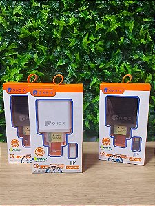 CARREGADOR 2 USB 1 TYPE-C PARA IPHONE 67.5W ONEX CAR-3583