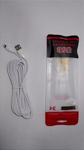 CABO DE DADOS USB PARA IPHONE 25W 3M NEW'ION NCB-013S