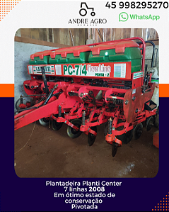 Plantadeira 7 linhas 2008 Planti Center