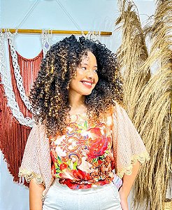 BLUSA REBECA -  COLEÇÃO - VERÃO EUROPEU -SALMÃO