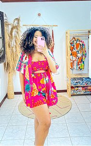 CONJUNTO KIMONO -  COLEÇÃO - ALTO VERÃO-COLORIDO