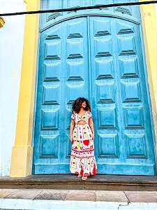 VESTIDO ANNA-  COLEÇÃO - ESTAÇÕES -COLORIDO