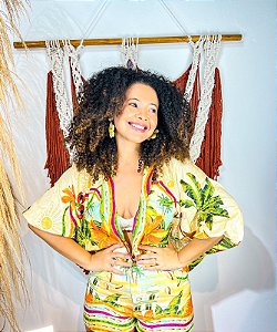 KIMONO LASTEX - SALVADOR E SEUS ENCANTOS - VISCOSE PRÉ LAVADO