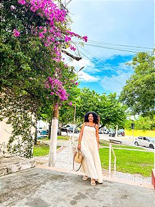 VESTIDO LUZ- OUTONO-LINHO - CRU