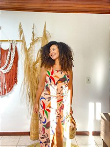 CONJUNTO LIZ - ESTAÇÕES-BEGE -VISCOSE PRÉ LAVADO ,GRAMADURA 140