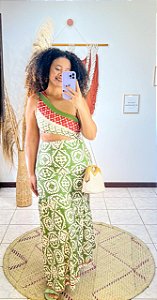 VESTIDO THAYNARA- CIDADE DOS AZULEJOS -FLUITY - VERDE