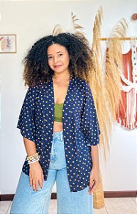 KIMONO  - BELEZA TROPICAL-COLORIDO - VISCOSE PRÉ LAVADO