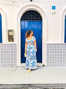 CONJUNTO THAYNARA- CIDADE DOS AZULEJOS -FLUITY - AZUL
