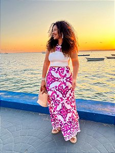 CONJUNTO AURORA - PRIMAVERA VERÃO - ROSA -FLUITY POLIAMIDA