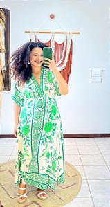VESTIDO MELINA- M-PRAIA URBANA-VERDE -VISCOSE PRÉ LAVADO ,GRAMADURA 260