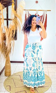 SAIA VERÃO- SOL DE VERÃO  -AZUL- VISCOLINHO