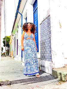 CONJUNTO LUZ- ALTO VERÃO- AZUL -FLUITY POLIAMIDA