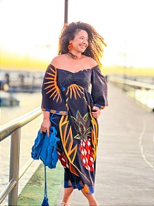 VESTIDO AURORA - OUTONO-VISCOSE PRÉ LAVADO -M