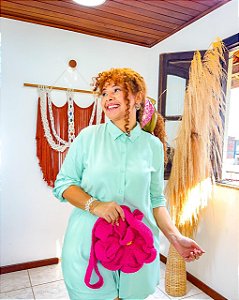 CONJUNTO DANDARA - PRIMAVERA VERÃO - VERDE-VISCOSE PRÉ LAVADO ,GRAMADURA 140