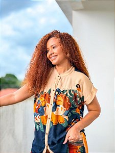 CAMISA BIANCA -COLORIDO-BRASILIDADE- VISCOSE PRÉ LAVADO