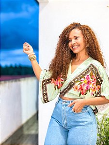 CROPPED MORCEGO-VERDE-BRASILIDADE - VISCOSE PRÉ LAVADO