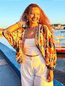 KIMONO YASMIN-COLORIDO-BRASILIDADE- VISCOSE PRÉ LAVADO