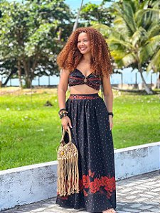 CONJUNTO LAURA - PÔR DO SOL - VISCOSE PRÉ LAVADO