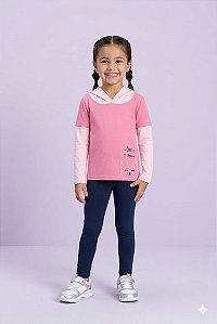 Blusa com capuz menina