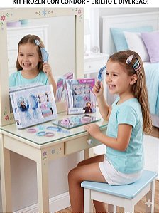 Maleta Kit Frozen Brilho para Meninas