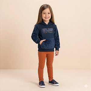 Conjunto Angerô Blusão Fleece e Legging Infantil