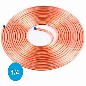 Tubo Cano Cobre Flexivel Panqueca 1/4'' (Metro)