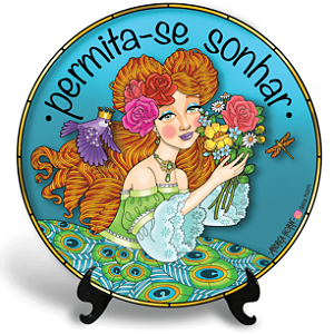 Permita-se Sonhar (Azulejo Redondo)